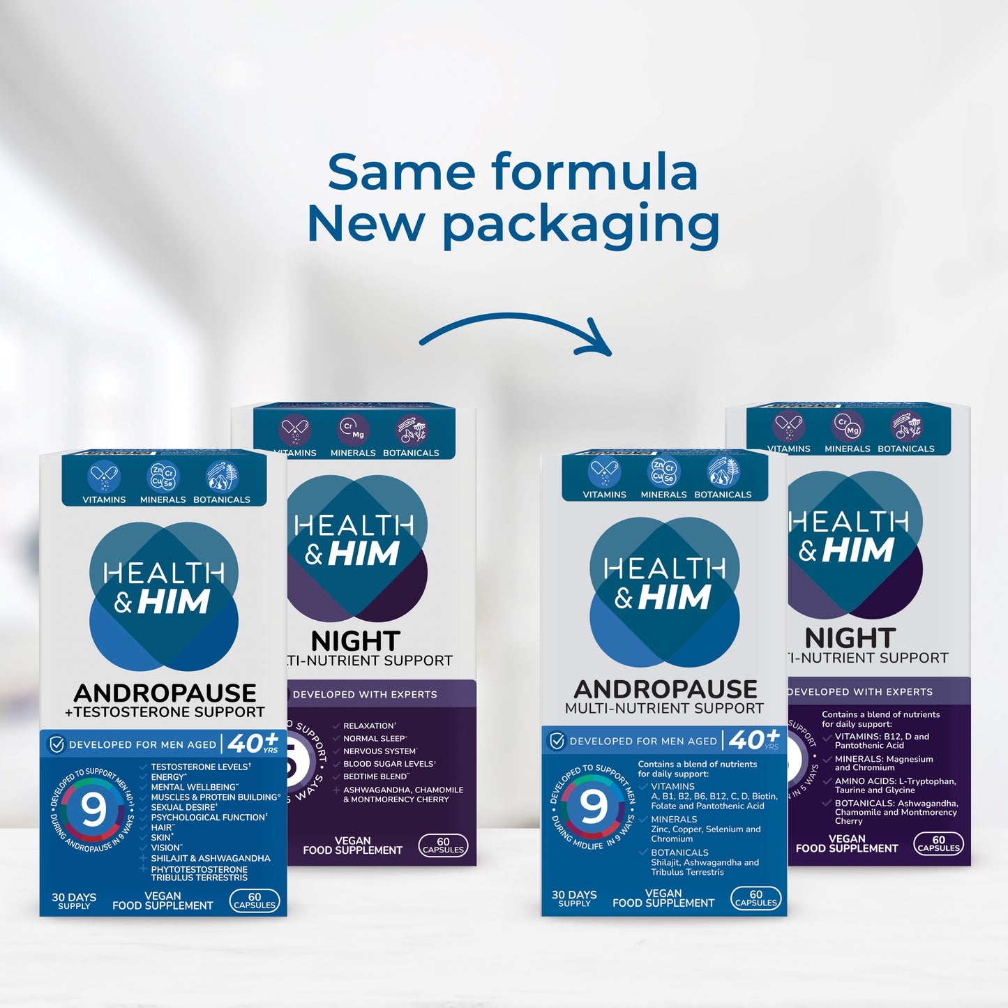 Health & Him Andropause 40+ Day & Night Bundle