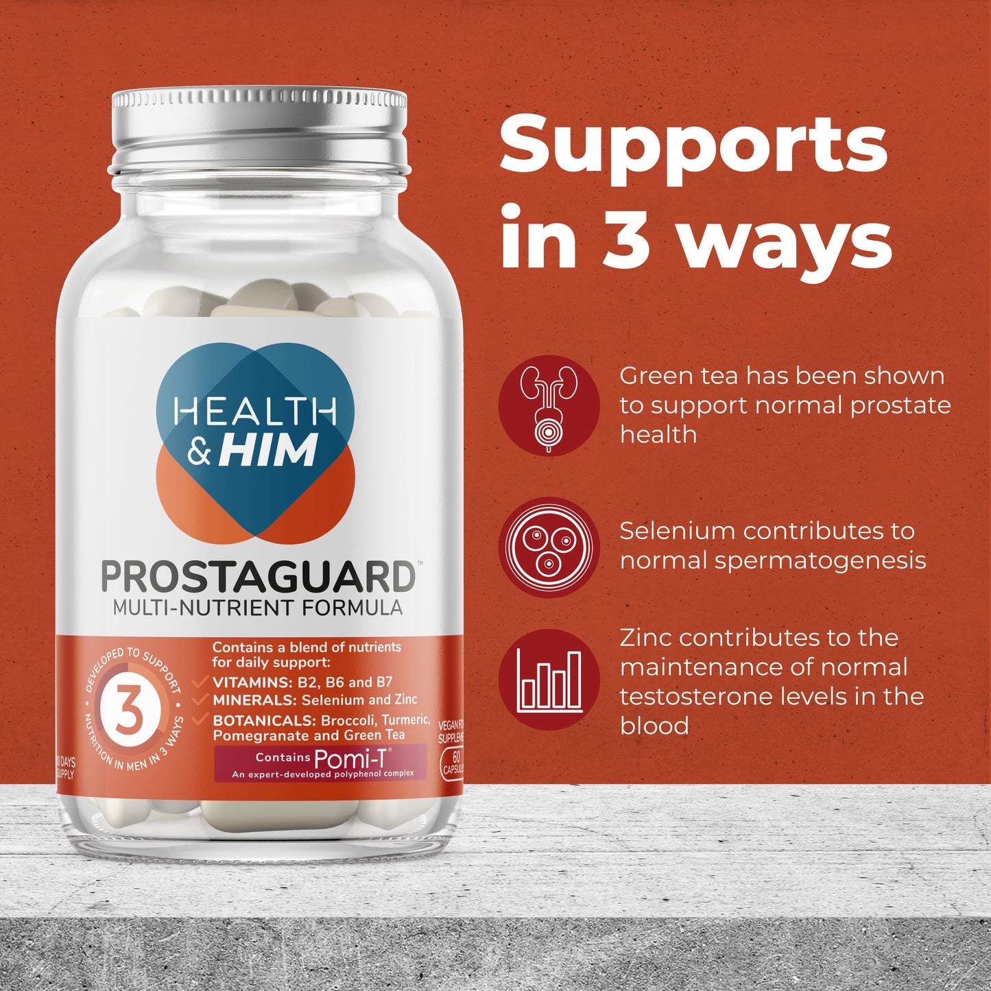 Health & Him ProstaGuard ™ Multi-Nutrient Support
