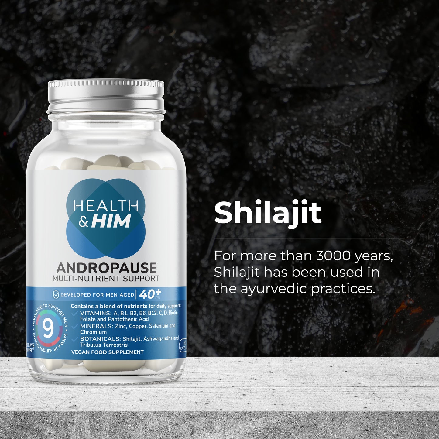 Health & Him Andropause 40+ Testosterone Support