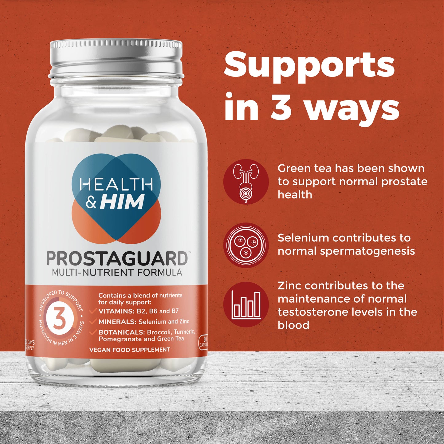 Health & Him ProstaGuard ™ Multi-Nutrient Support