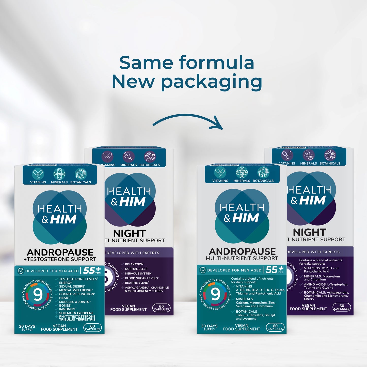 Health & Him Andropause 55+ Day & Night Bundle
