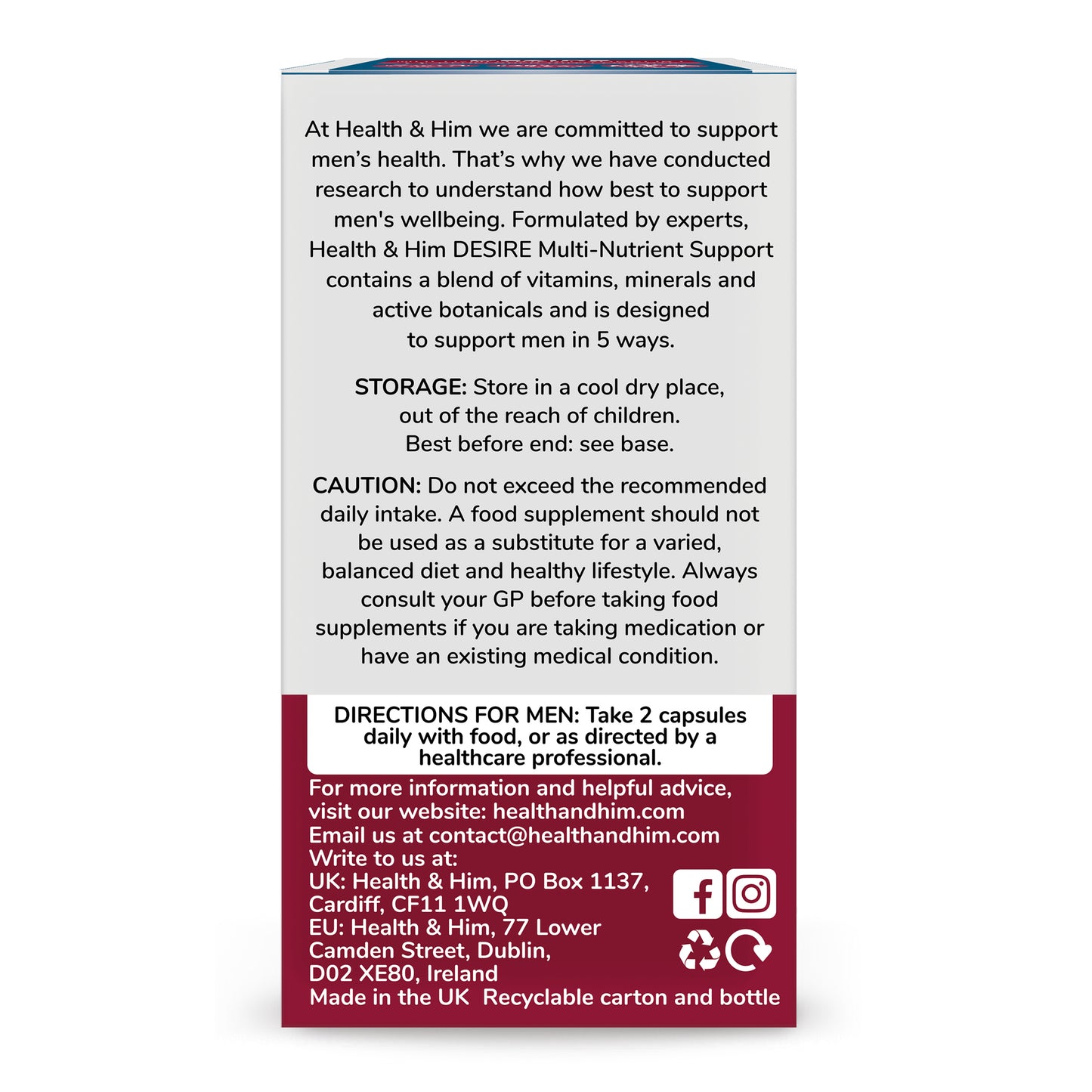 Health & Him Desire Multi-Nutrient Support