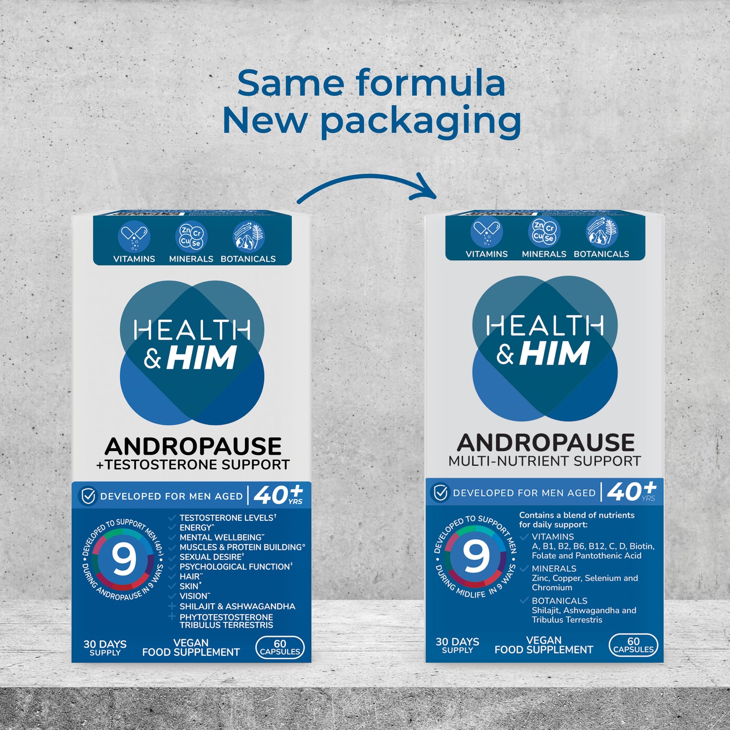 Health & Him Andropause 40+ Testosterone Support